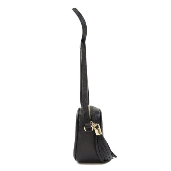 Gucci Soho Interlocking Shoulder Bag Leather Black - Picture 3 of 9